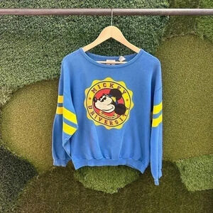 Vintage  Disney Mickey Mouse University Crewneck Small